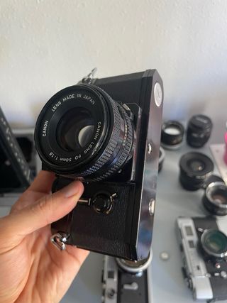 Canon F1 probada con film + Canon 50 f1.8