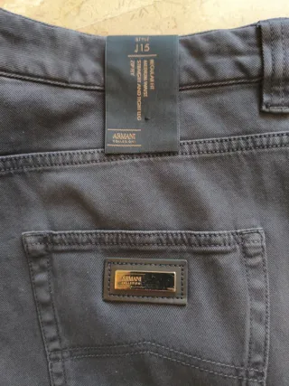 Pantalón Armani Hombre Negro Nuevo