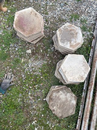 26 piastrelle esagonali da giardino