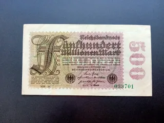 Billete Alemania 500 millones 1923