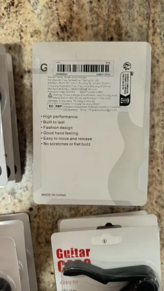 21 Cejillas para Guitarra Negra