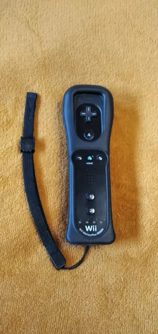 Mando Wii Motion Plus Incorporado Negro