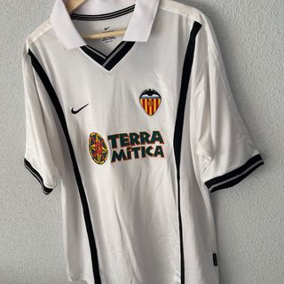 Camiseta Fútbol Valencia Nike Blanca Negra