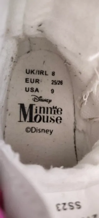 Botas Blancas Niña Minnie Mouse