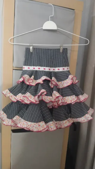 Falda Rociera Niña 1 _2 Año