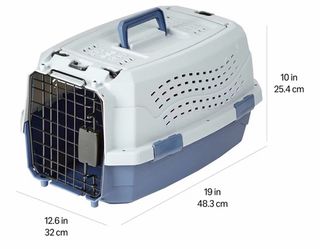 Transportín 2 puertas 48 cm azul
