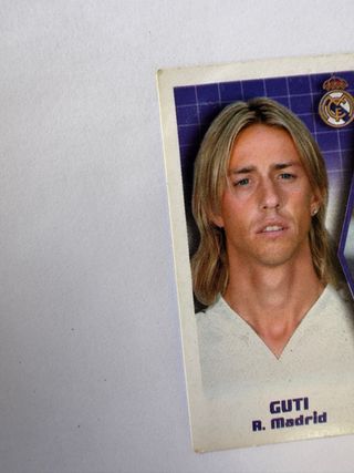 Lote 4 cromos Guti Real Madrid distintas épocas