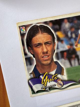 Lote 4 cromos Guti Real Madrid distintas épocas
