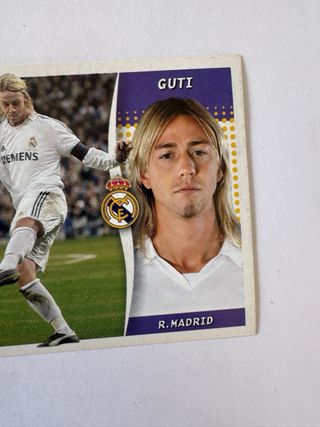Lote 4 cromos Guti Real Madrid distintas épocas