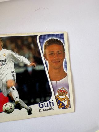 Lote 4 cromos Guti Real Madrid distintas épocas