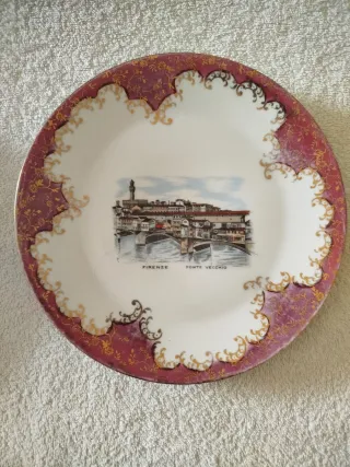 4 Piatti Arzberg Ceramica Vintage Decorati