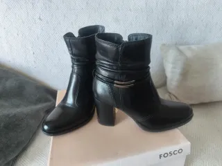 Botín Piel Negro Fosco Talla 37
