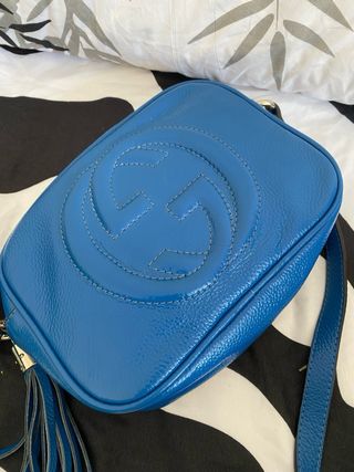 Bolso Piel Gucci Azul