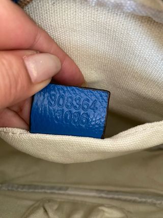 Bolso Piel Gucci Azul