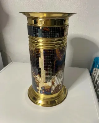 Paragüero Dorado Metal