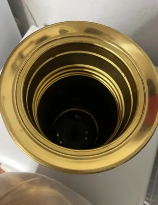 Paragüero Dorado Metal