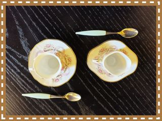 Set 2 tazzine caffè vintage Limoges