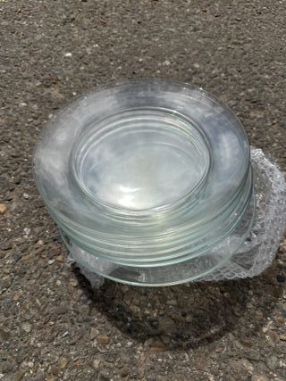 Juego de 15 platos de cristal