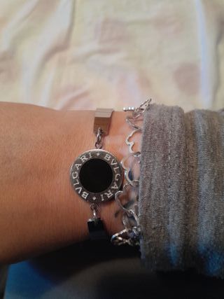 Pulsera y Colgante Bvlgari Acero Inoxidable