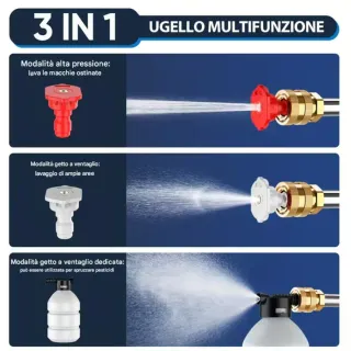 Idropulitrice 48V con accessori per Pulizia Auto