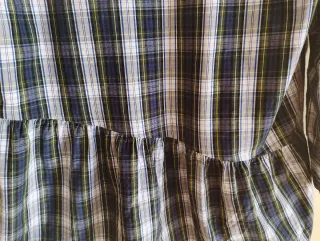 Camisa Zara cuadros azul y verde