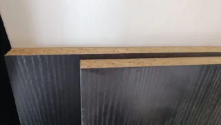 Mueble TV madera negro
