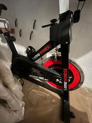 Bicicleta Spinning FITFIU - Negra y Roja