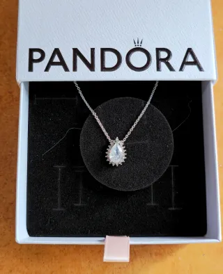 Collar Pandora Halo Brillante Plata S925