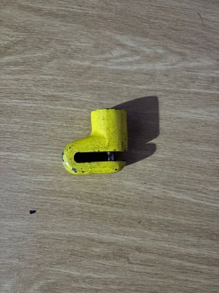 Candado de disco moto amarillo