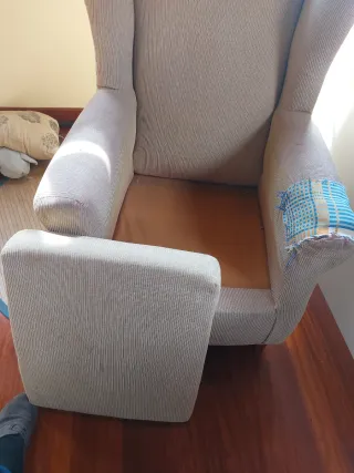 Sillón  para restaurar de tela de 1 plaza