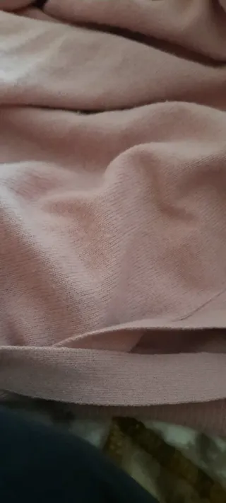 Cardigan rosa antico con cintura