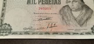 Billete 1000 Pesetas  año1946. Banco de España