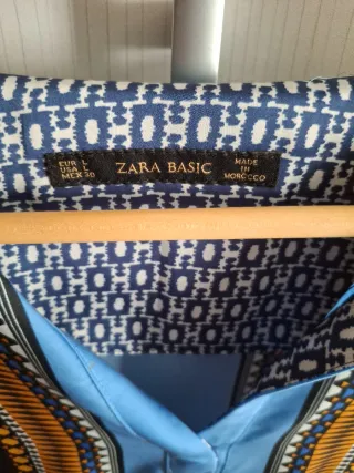 Vestido Zara Estampado Talla M