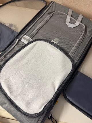 Zaino Trasportino Gatto Grigio Bianco