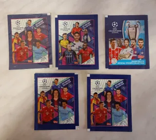 Lote 5 sobres  Champions League sin abrir