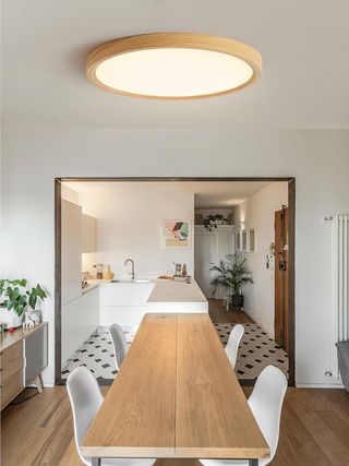 Lámpara Techo LED Madera Ø30CM 3000K 24W