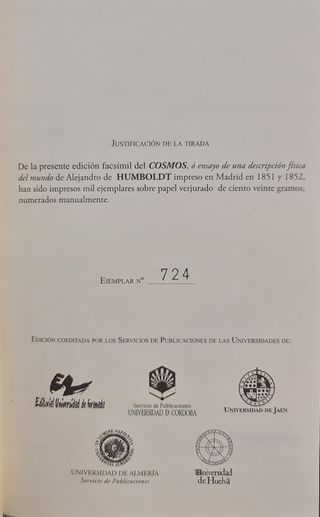 Cosmos, ó ensayo de una descripción física del ...