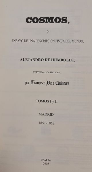 Cosmos, ó ensayo de una descripción física del ...