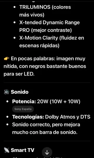 TV Sony 49 Negra