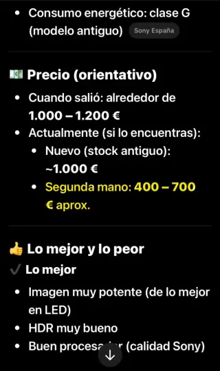 TV Sony 49 Negra