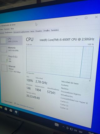 Lenovo M910q Tiny PC i5 6500 8GB RAM 256GB SSD