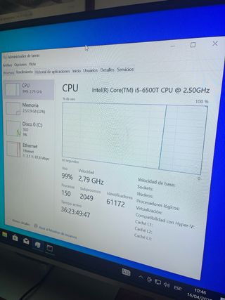 Lenovo M910q Tiny PC i5 6500 8GB RAM 256GB SSD