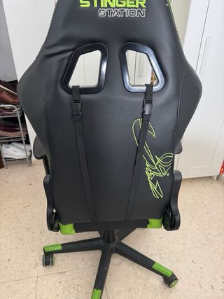 Silla Gamer Stinger Negra y Verde