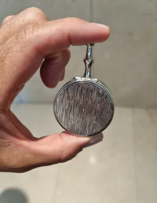 Cenicero Vintage Portátil Plateado