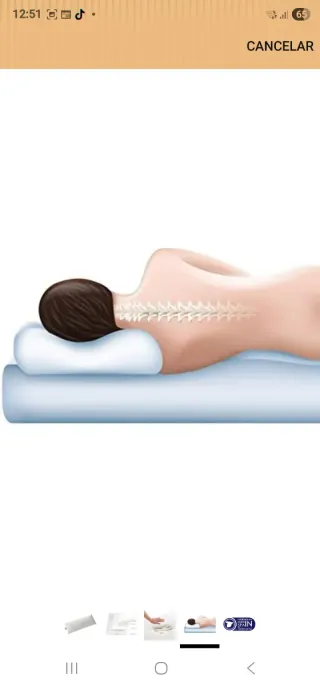 Almohada viscoelástica Aloe Vera 67cm