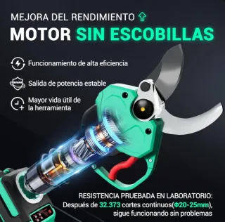 Tijeras Podar Eléctricas DCA 20V Verde