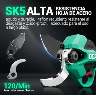 Tijeras Podar Eléctricas DCA 20V Verde