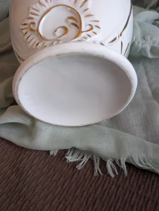 Jarrón de porcelana vintage floral