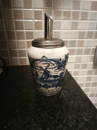 Molinillo de café y Azucarero Delft Blue