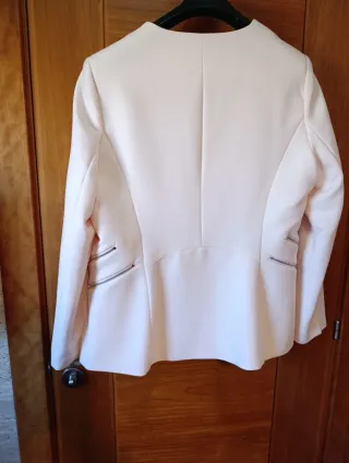 Traje de pantalón rosa palo CORTEFIEL Talla 46